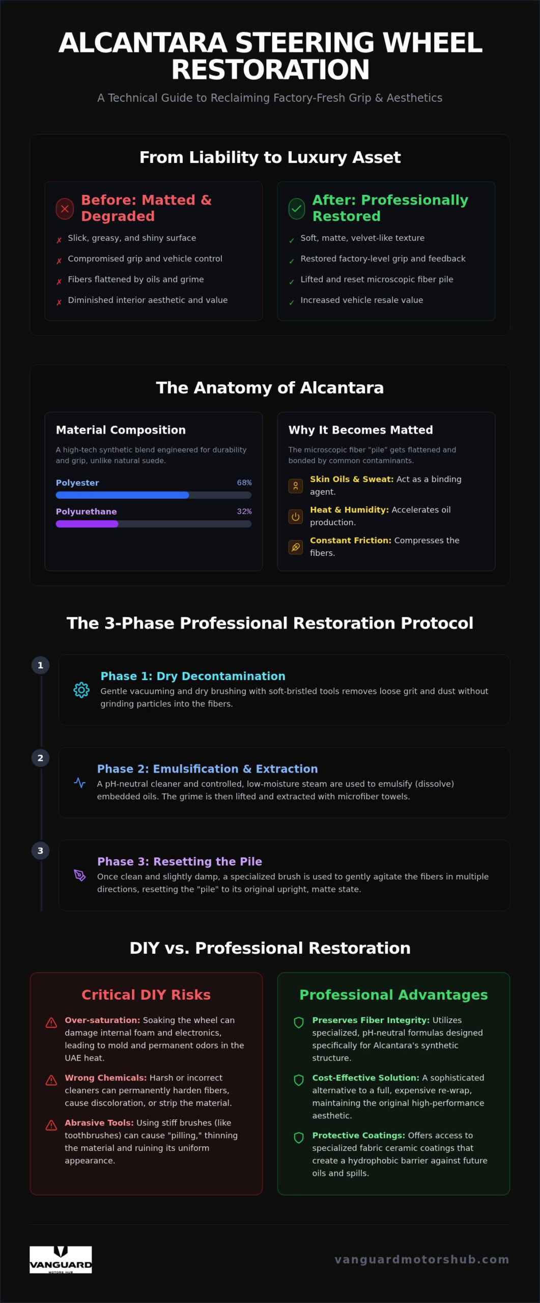 Alcantara Steering Wheel Restoration: The Professional Guide to Reviving Luxury Interiors in 2026