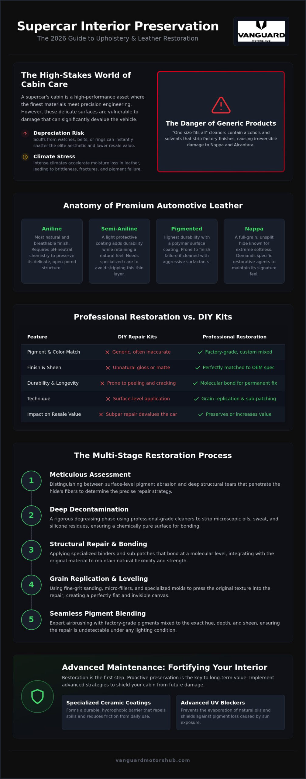 Luxury Car Upholstery Cleaning & Leather Restoration: The 2026 Guide