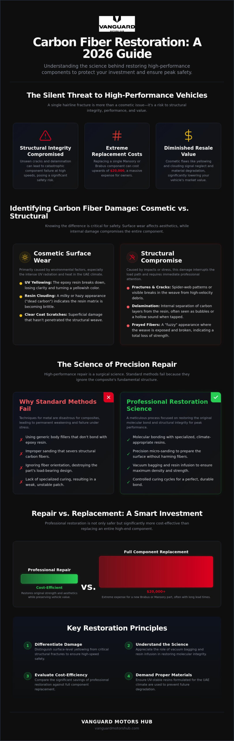 Carbon Fibre Car Parts Repair: The 2026 Guide to Structural Restoration