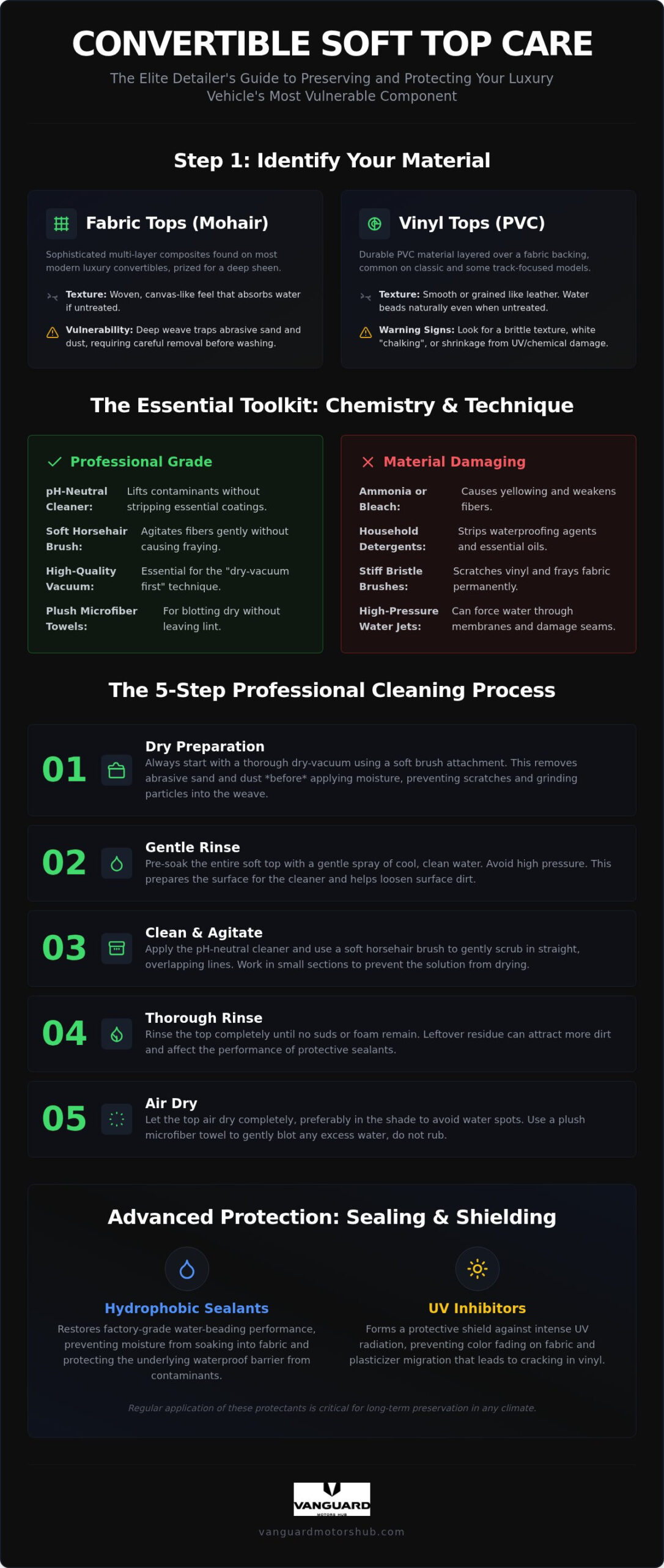 How to Clean a Convertible Soft Top: The 2026 Professional Maintenance Guide